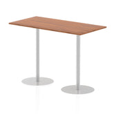 Dynamic Italia 1600 x 800mm Poseur Rectangular Table Walnut Top 1145mm High Leg ITL0293 DD